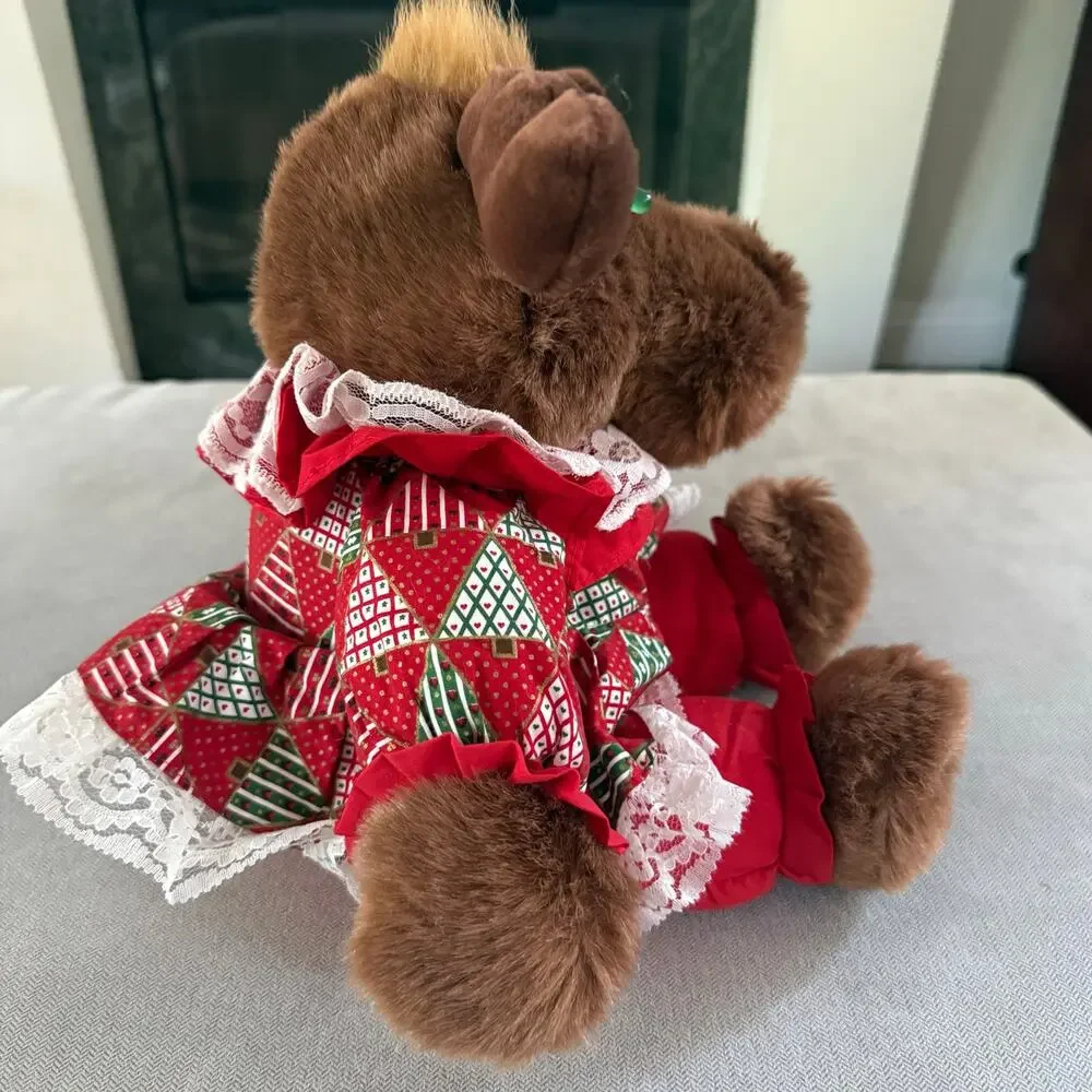 Dan Dee Christmas Moose Plush Musical Light Up Antlers 13